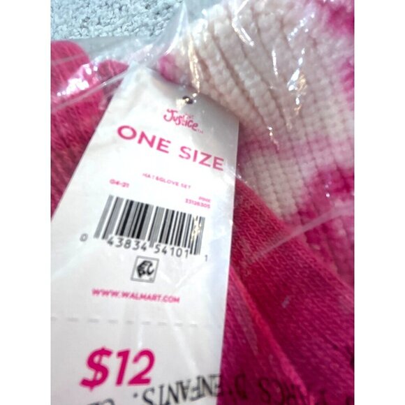 Justice Girls Hat & Glove Set Pink OS NWT - Picture 3 of 4